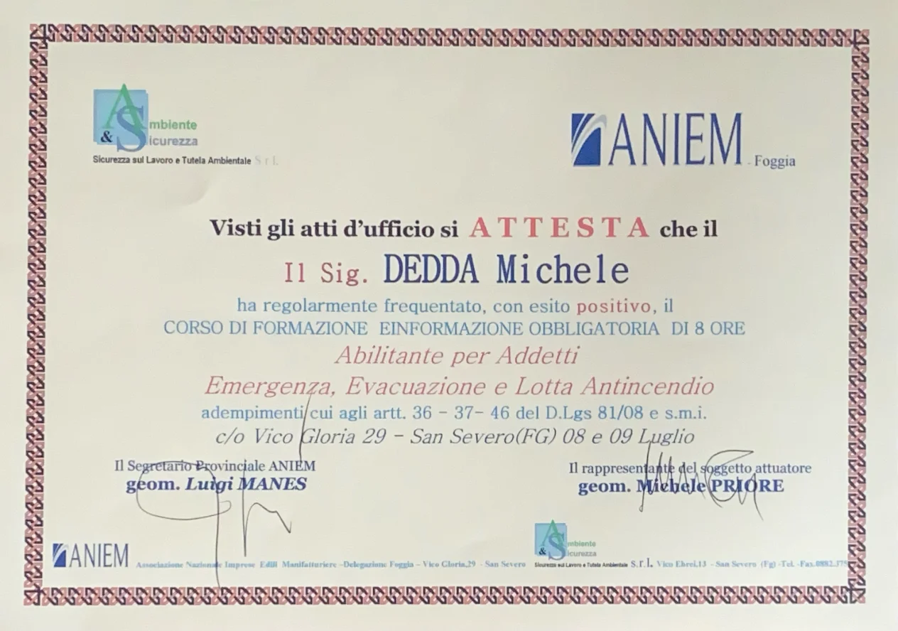 Certificato 4