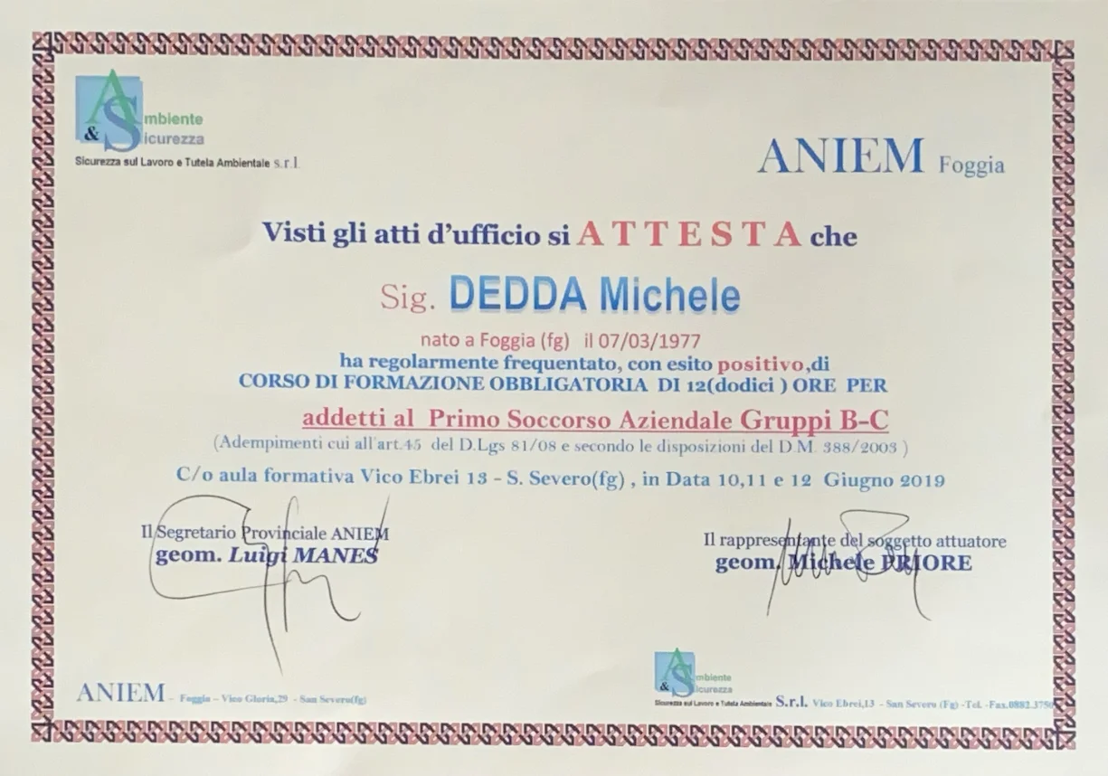 Certificato 5